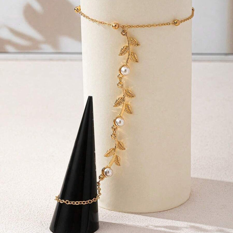 Bracelet Feuille Vintage