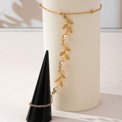 Bracelet Feuille Vintage
