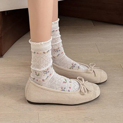 Chaussettes Fleuries Décontractées
