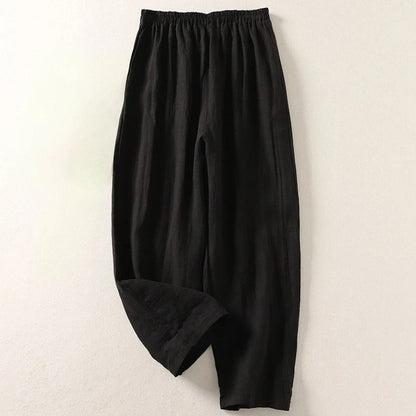 Éliane | Pantalon en lin à coupe décontractée