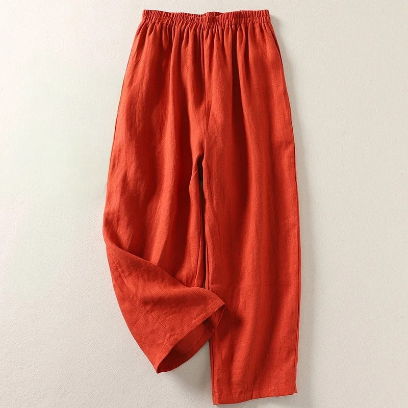 Éliane | Pantalon en lin à coupe décontractée
