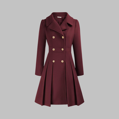 Dami - Manteau Long à Double Bouton Élégant