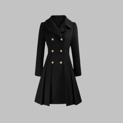 Dami - Manteau Long à Double Bouton Élégant