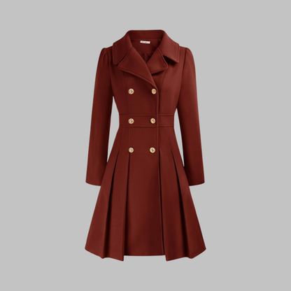 Dami - Manteau Long à Double Bouton Élégant