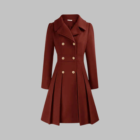 Dami - Manteau Long à Double Bouton Élégant