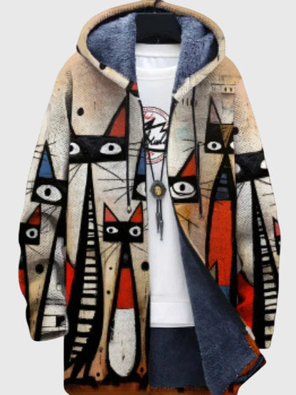 Anna - Veste avec Imprimé Artistique