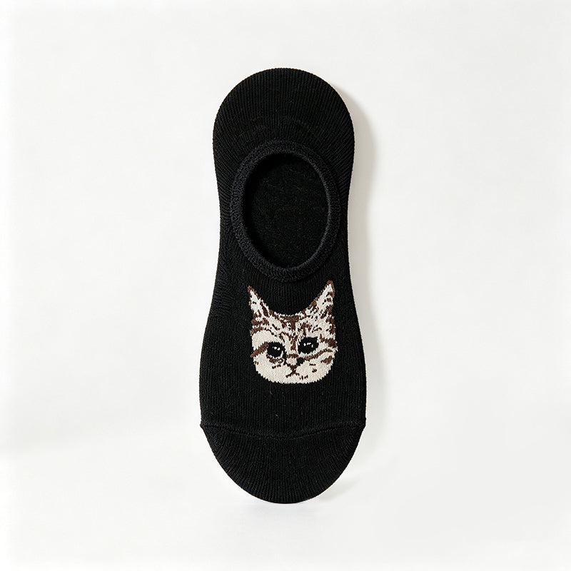 Chaussettes Décontractées À Motif De Chat