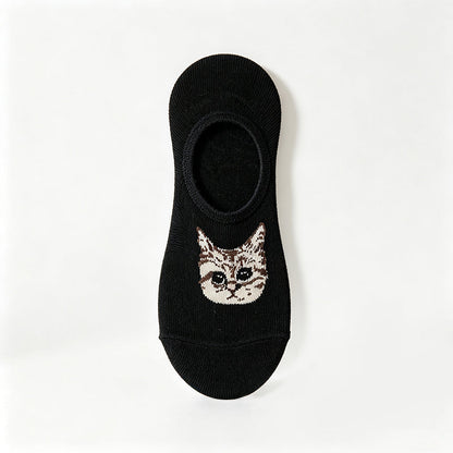 Chaussettes Décontractées À Motif De Chat