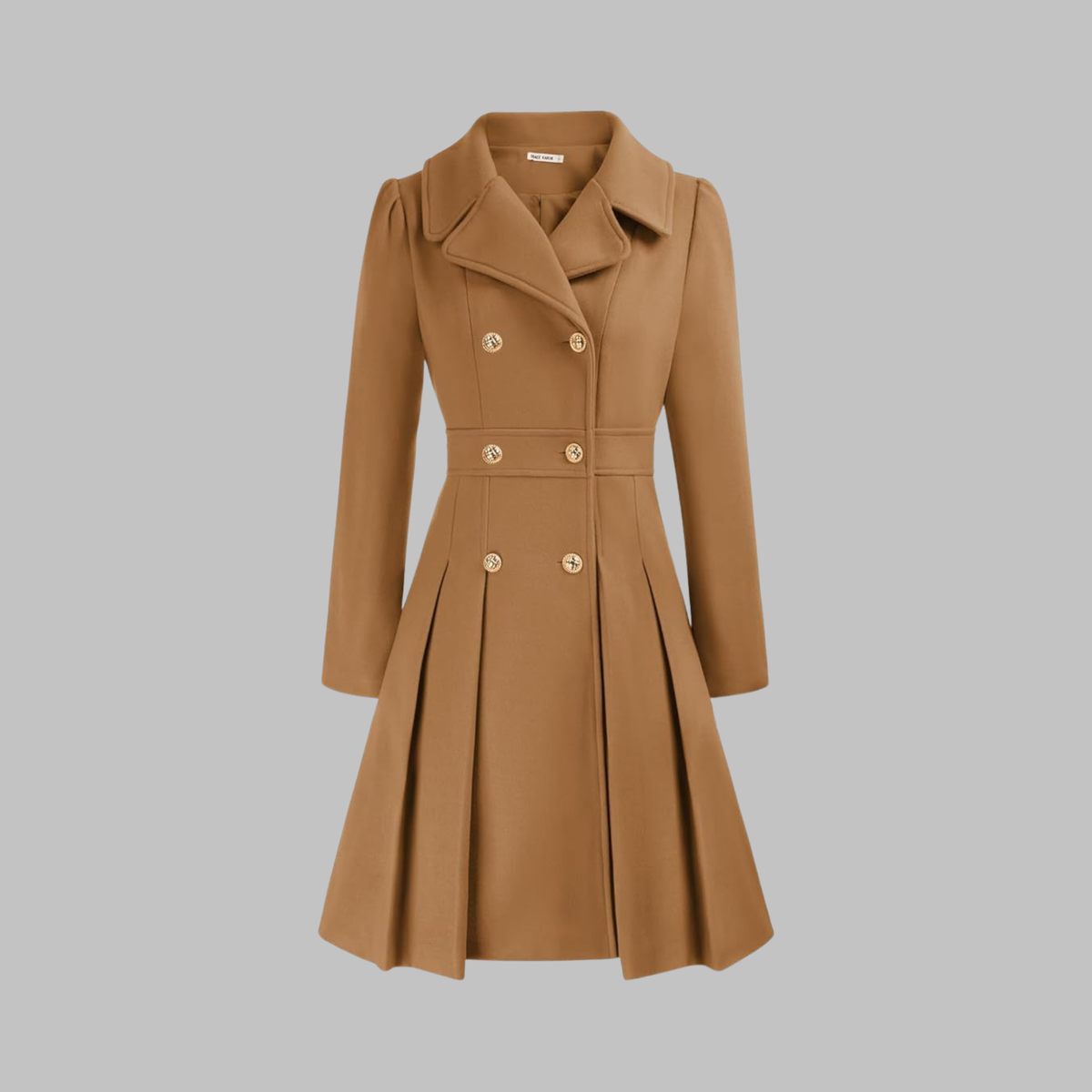 Dami - Manteau Long à Double Bouton Élégant