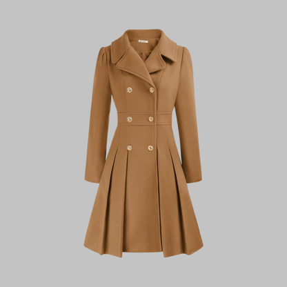 Dami - Manteau Long à Double Bouton Élégant