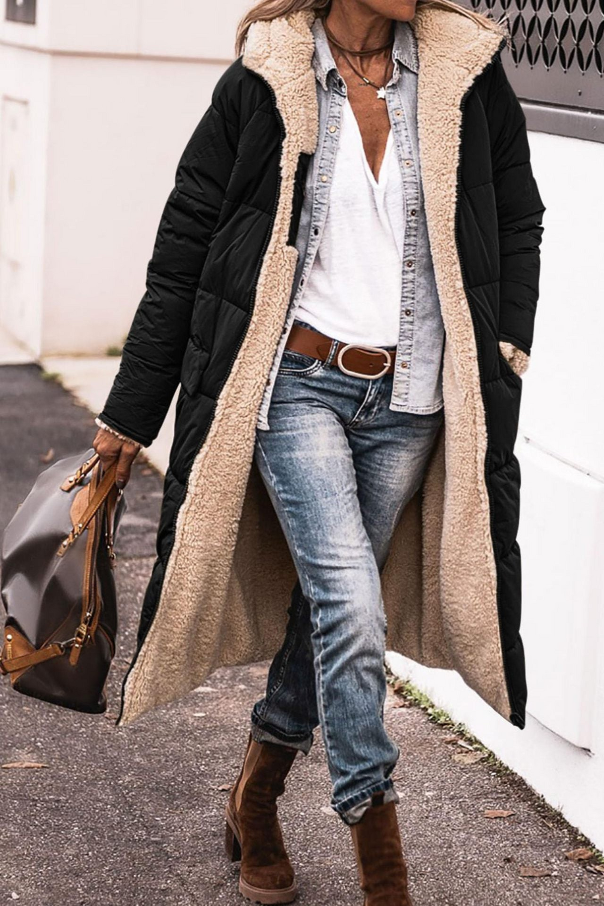 Sasha | Manteau Réversible Élégant