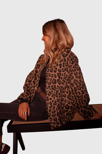 Elodie | Veste élégante à imprimé léopard