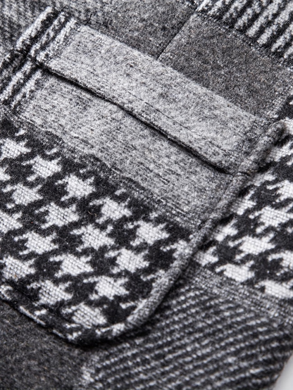 Laurent | Gilet en Tweed à Motif Chevron pour Homme