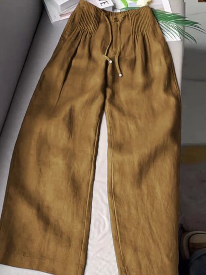 Christine | Pantalon ample en lin
