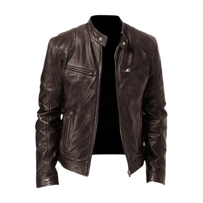 Nathan | Veste en Cuir Décontractée