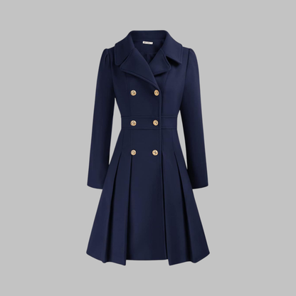 Dami - Manteau Long à Double Bouton Élégant