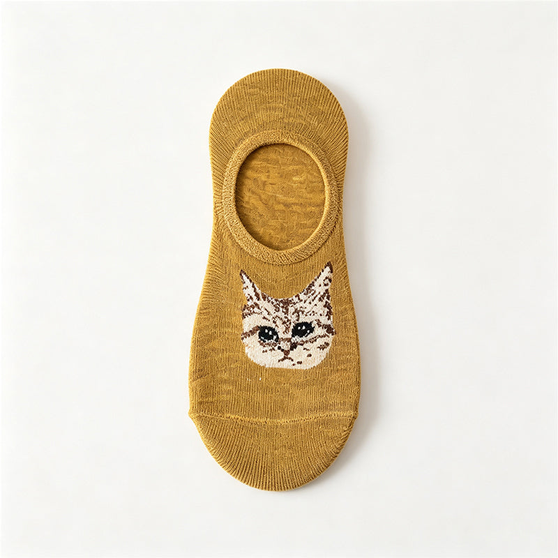 Chaussettes Décontractées À Motif De Chat