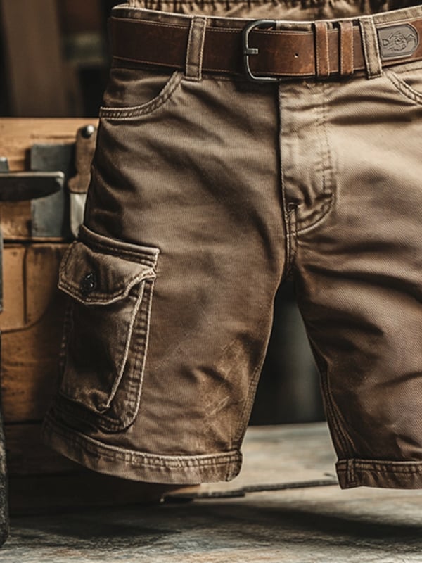 Aurélien | Short cargo rétro à poches multiples