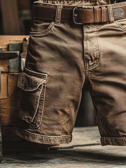 Aurélien | Short cargo rétro à poches multiples