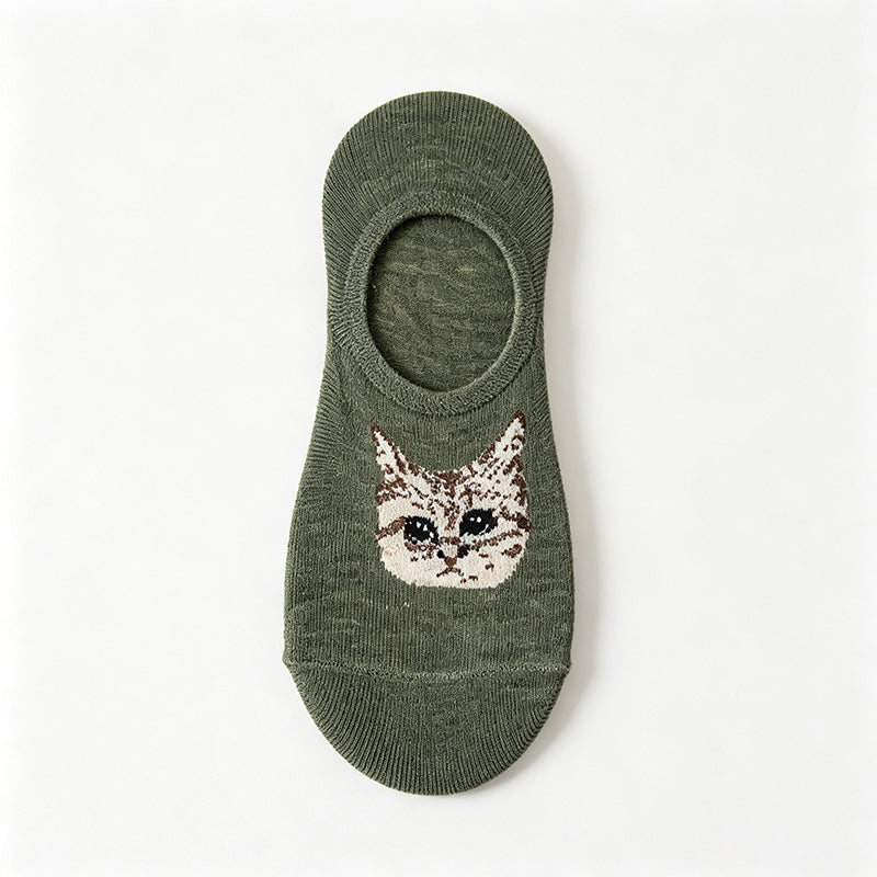 Chaussettes Décontractées À Motif De Chat