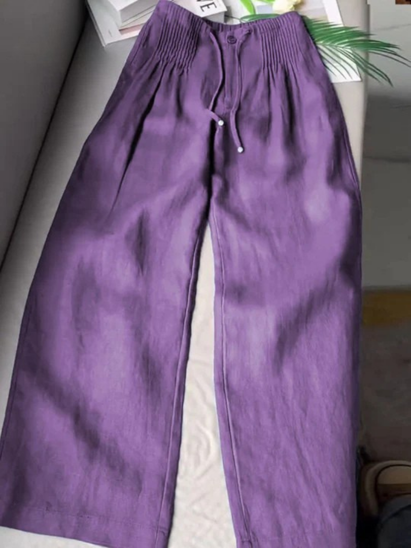 Christine | Pantalon ample en lin