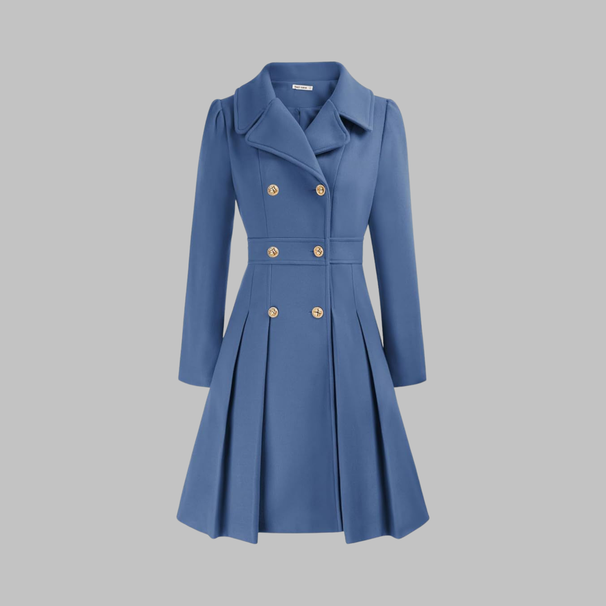 Dami - Manteau Long à Double Bouton Élégant