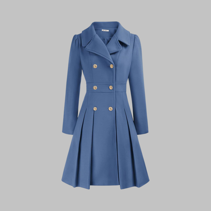 Dami - Manteau Long à Double Bouton Élégant