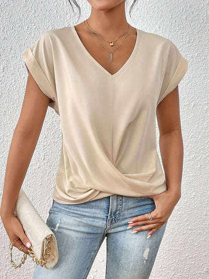 Cleo | T-shirt décontracté avec décolleté en cœur
