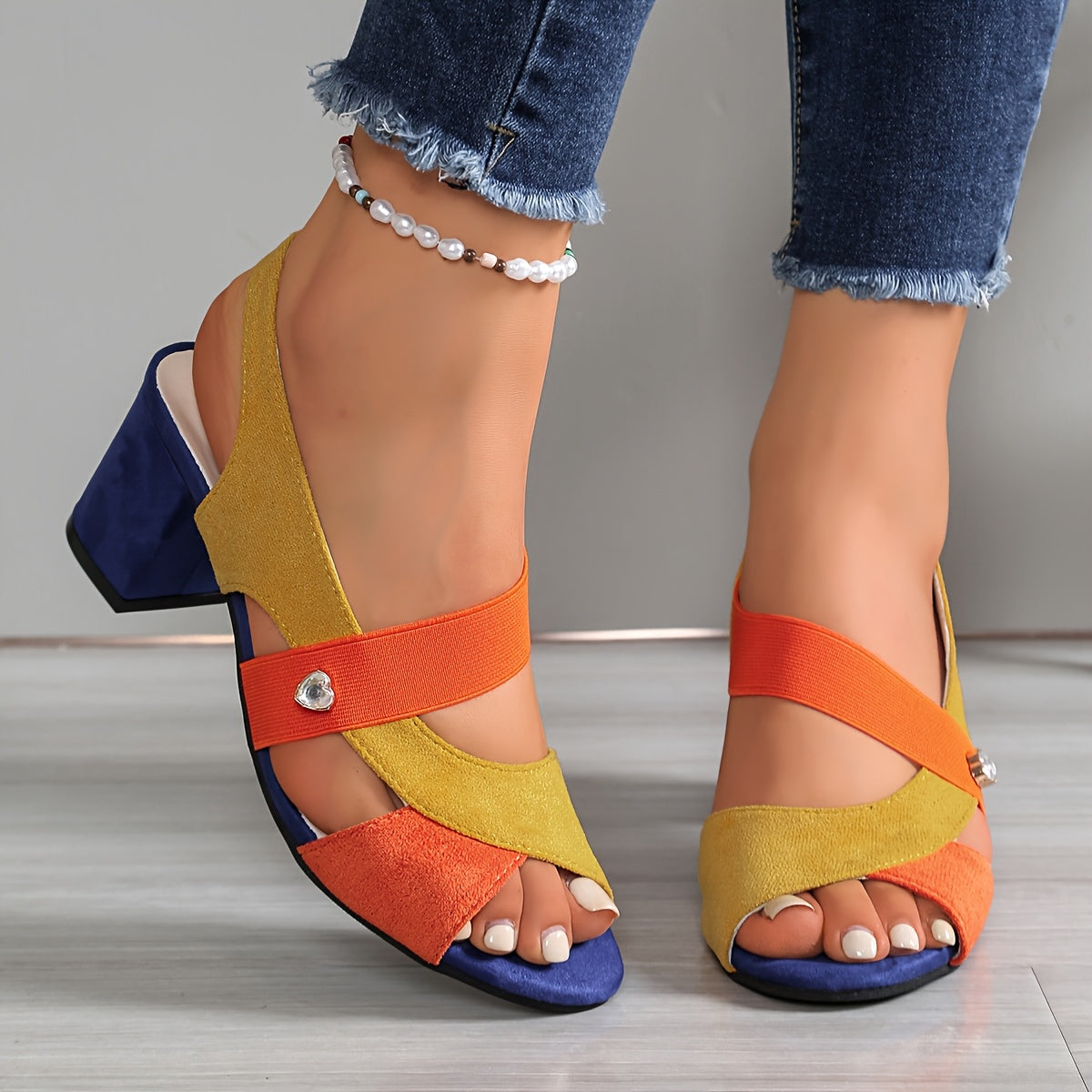 Rosalie | Talons Blocs Orthopédiques Confort