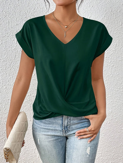 Cleo | T-shirt décontracté avec décolleté en cœur
