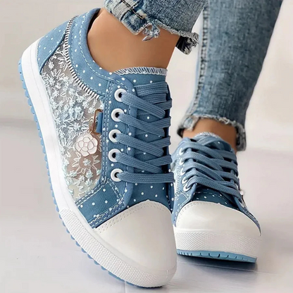 Isabelle | Baskets élégantes à détails floraux