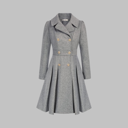Dami - Manteau Long à Double Bouton Élégant