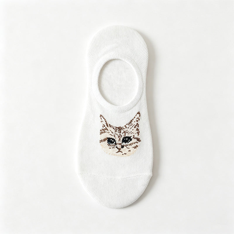 Chaussettes Décontractées À Motif De Chat