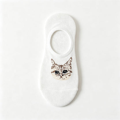 Chaussettes Décontractées À Motif De Chat