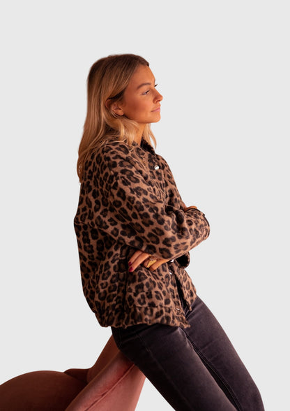 Elodie | Veste élégante à imprimé léopard