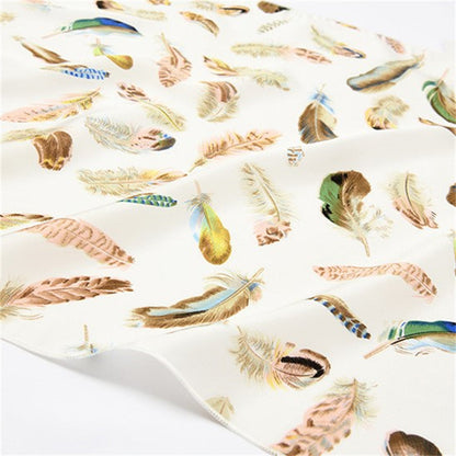 Écharpe À Imprimé Plumes