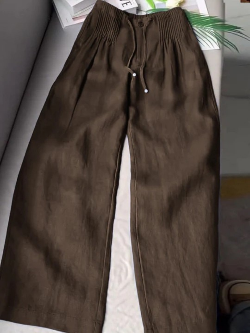 Christine | Pantalon ample en lin