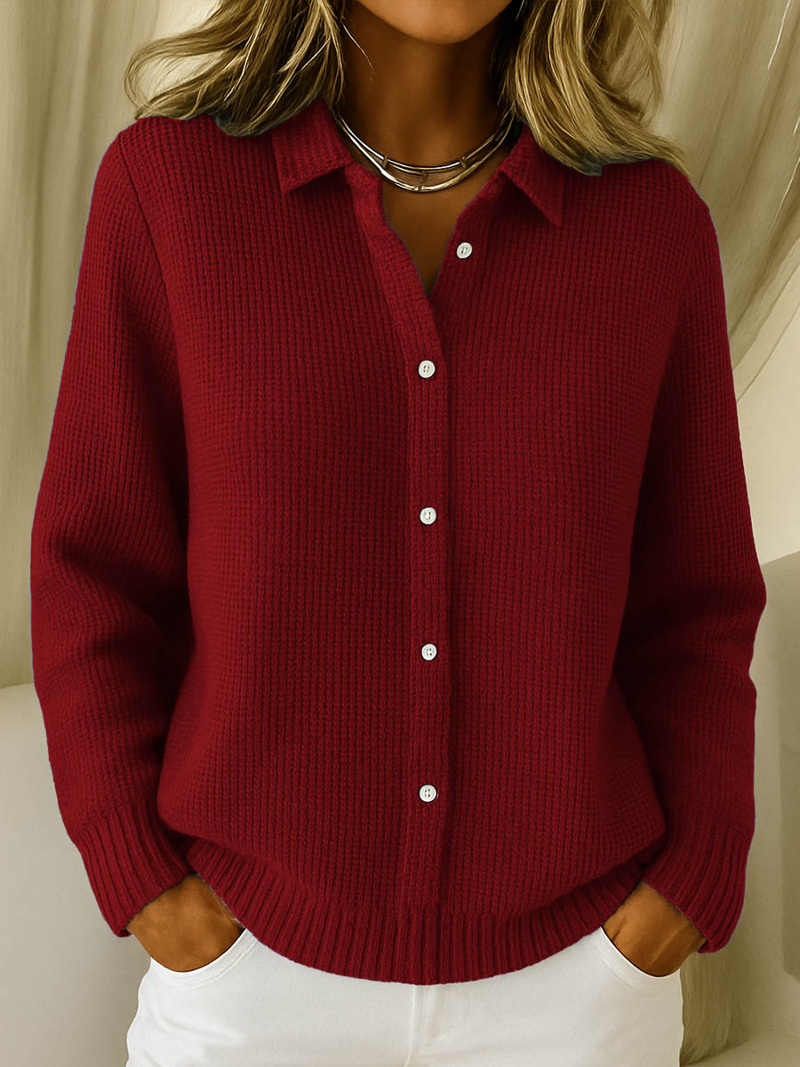 Lisa | Cardigan Boutonné Tricoté Classique