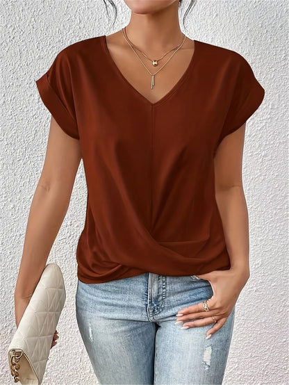 Cleo | T-shirt décontracté avec décolleté en cœur