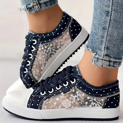 Isabelle | Baskets élégantes à détails floraux