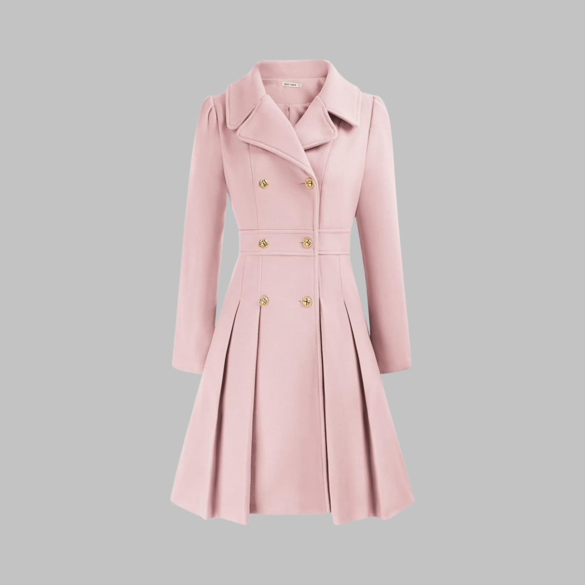 Dami - Manteau Long à Double Bouton Élégant