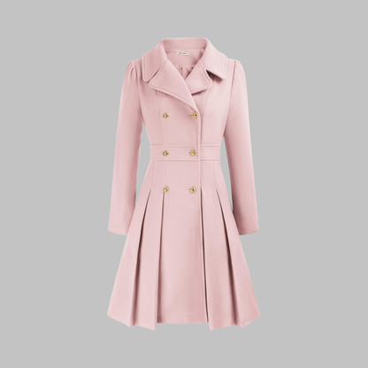 Dami - Manteau Long à Double Bouton Élégant