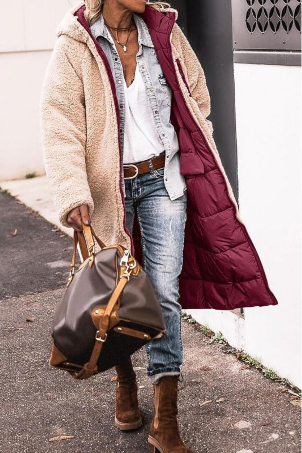 Sasha | Manteau Réversible Élégant