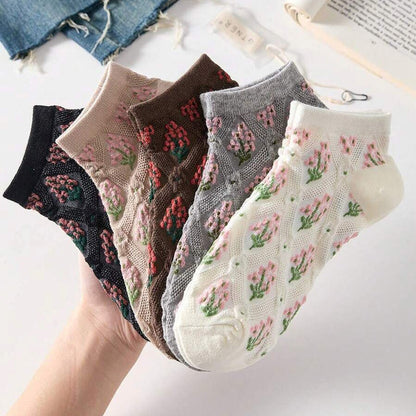 Chaussettes Fleuries Vintage