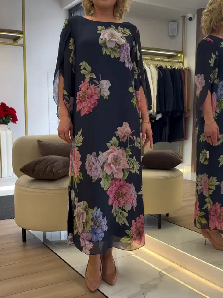 Léonie | Robe florale longue