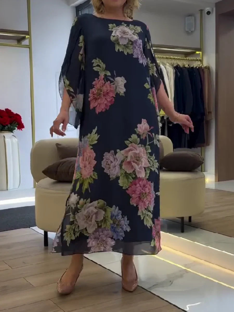 Léonie | Robe florale longue