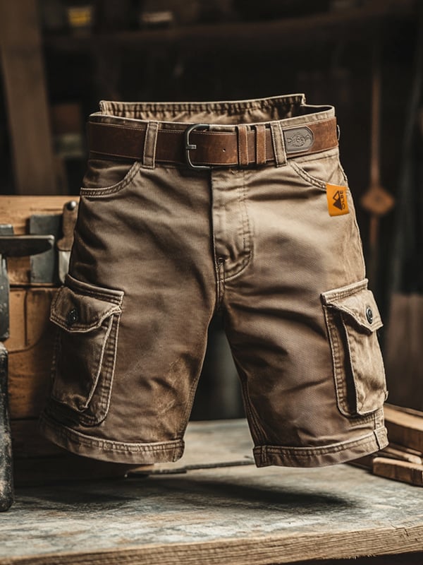 Aurélien | Short cargo rétro à poches multiples