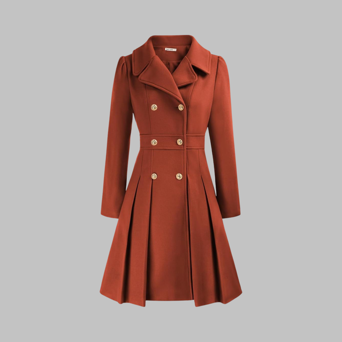Dami - Manteau Long à Double Bouton Élégant