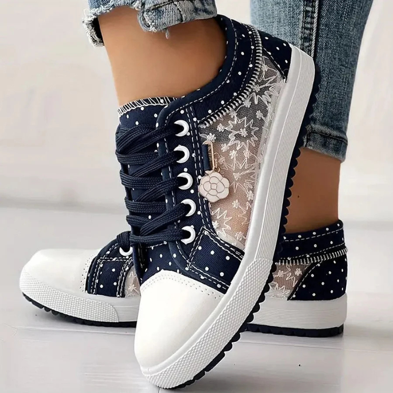 Isabelle | Baskets élégantes à détails floraux