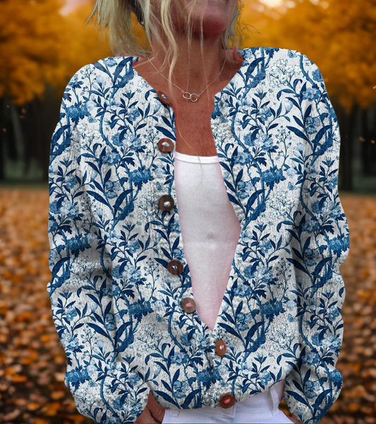 Mary | Cardigan à Motifs Floraux
